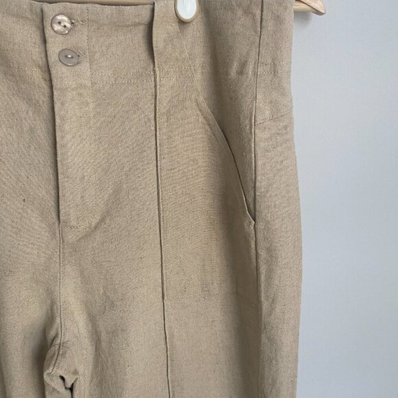 Brenda Beddome Stretch Linen Wide Leg Pant Size 30 - Picture 2 of 9